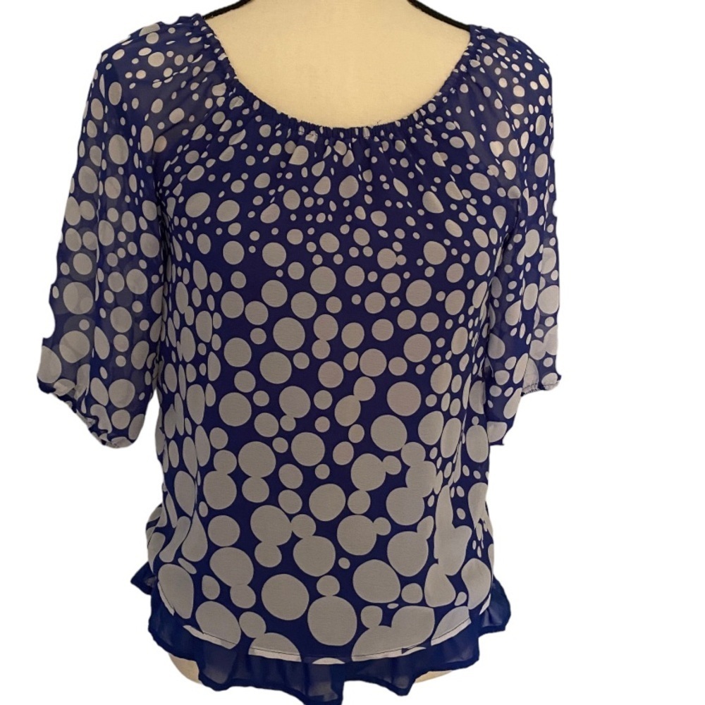 My Micheal polka dot girl top size M